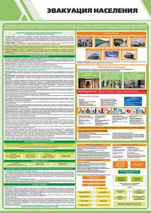 СГО-14 Стенд "Эвакуация населения" 750х1200 мм