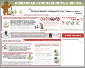 СПБ-7 Стенд Пожарная безопасность в лесах