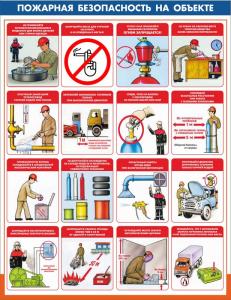 Плакат "Пожарная безопасность на объекте"