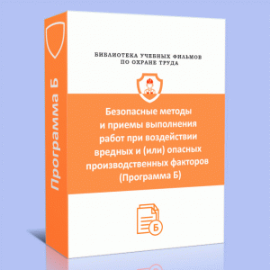 Безопасные методы и приемы выполнения работ при воздействии вредных и (или) опасных производственных факторов (Программа Б)								